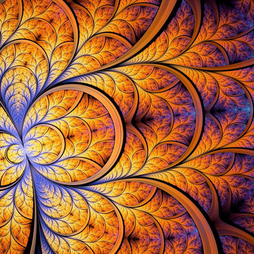 Fractal Phoenix - Canvas Print - interesting wall art of a rising phoenix in fractal design - this beautiful home decor creates an inviting atmosphere for your guests | NicheCanvas