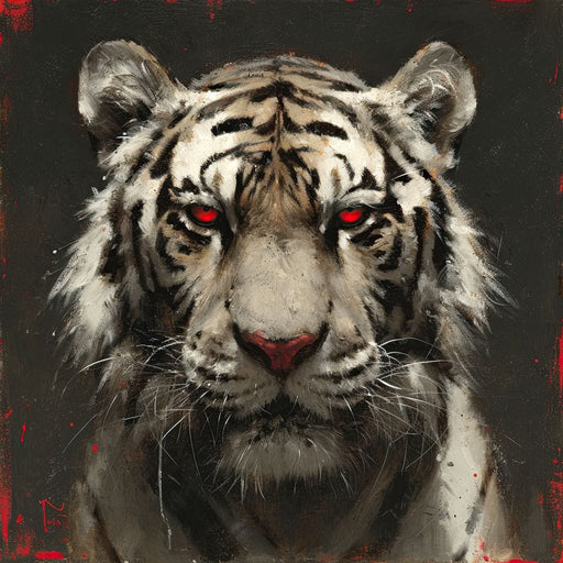Tiger Red Gaze Canvas Print