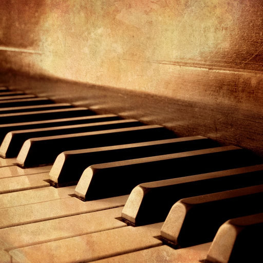 Vintage Piano Keys Canvas Print