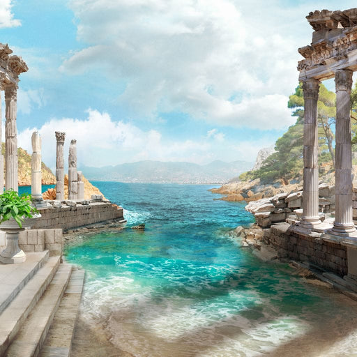 Ancient Greek Ruins Canvas Print