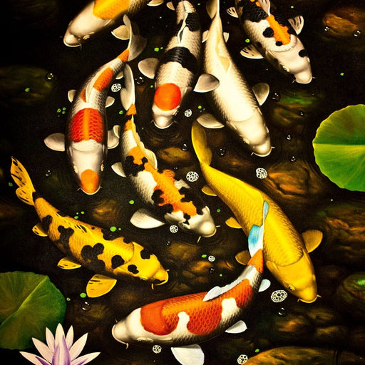 Koi Fishes Canvas Print