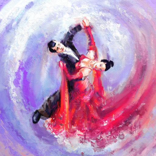 Ballroom Dancers Canvas Print