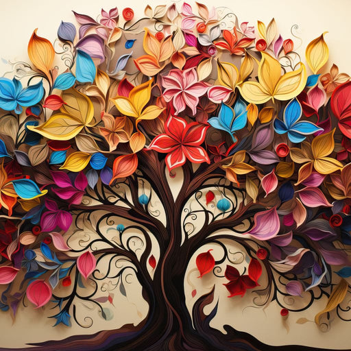 Four Seasons of the Tree of Life Canvas Print