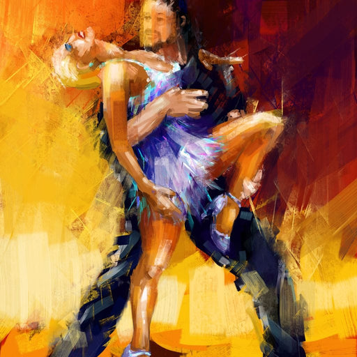 Rumba Dancers Canvas Print