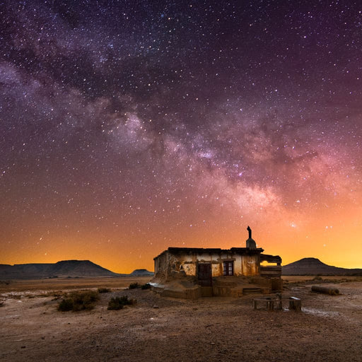Shepherd Hut Desert Night Canvas Print