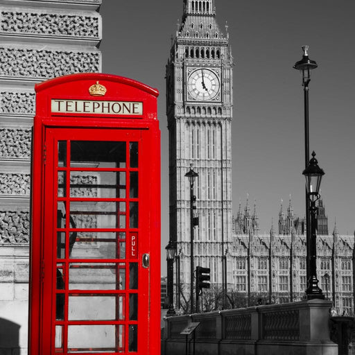 Westminster Phone Box Canvas Print