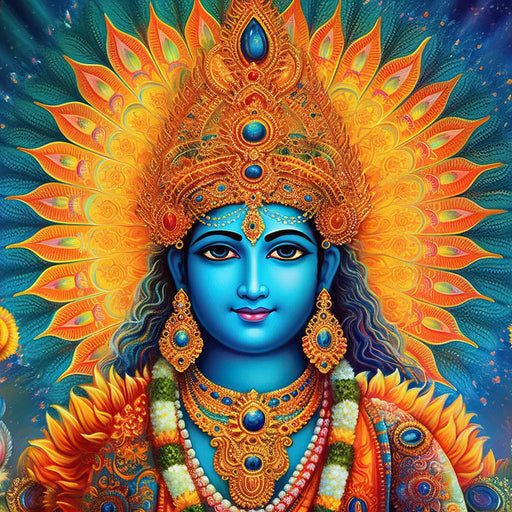 Vishnu's Aura Canvas Print