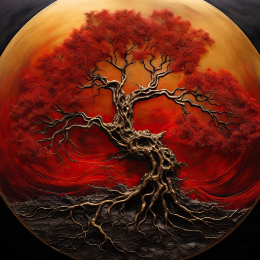 Scarlet Tree Canvas Print