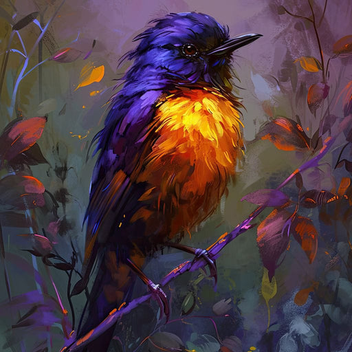 Majestic Twilight Bird Perched Canvas Print