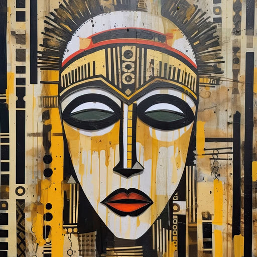 Tribal Mask 04 - Sakeem Gibbs Canvas Print