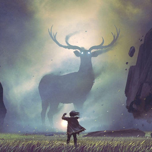 Spiritual Deer Canvas Print