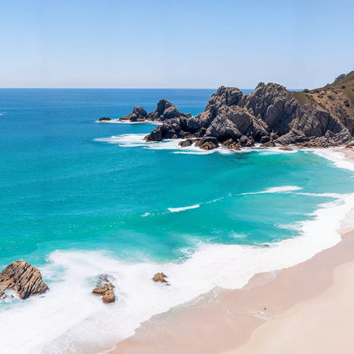 Turquoise Serenity Shores Canvas Print