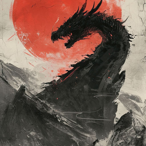 Sunrise Dragon Sovereignty Canvas Print