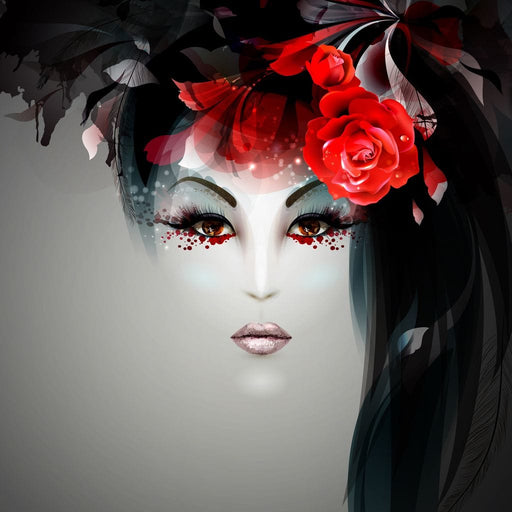 Geisha Portrait Canvas Print