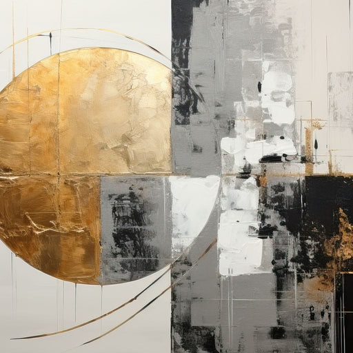 Golden Geometric Serenity - Tanni Cylon Canvas Print