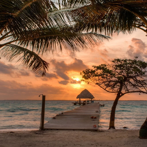 Sunset Boardwalk art painting