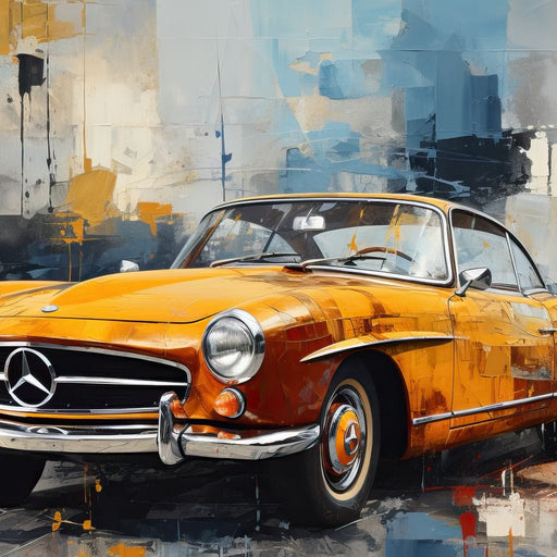 Retro Golden Classics Canvas Print