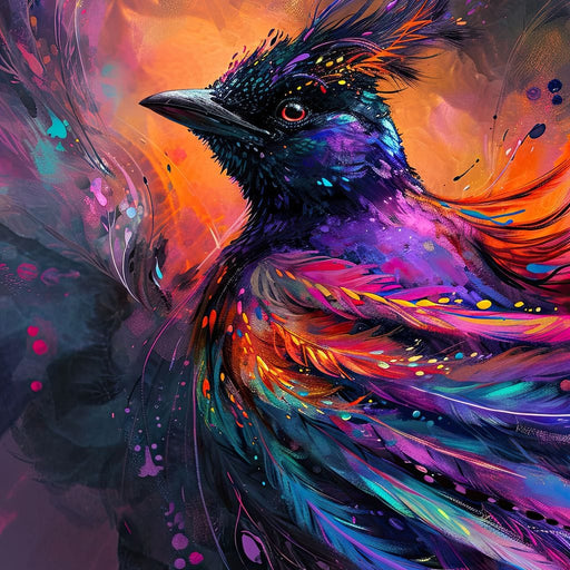 Vibrant Feathered Dreams Canvas Print