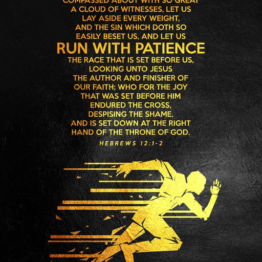 Hebrews 12:1-2 - ABConcepts Canvas Print