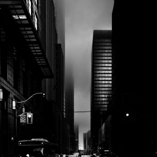 Downtown Toronto Fogfest no35 - Brian Carson Canvas Print