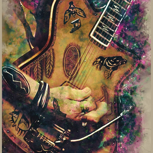 Johnny Depp's Guitar - Abraham Szomor Canvas Print