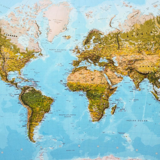 World Maps Wall Art | NicheCanvas