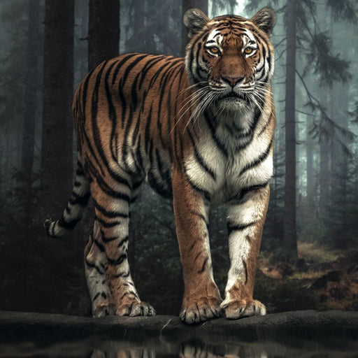 Tiger Reflection - Zenzdesign Canvas Print
