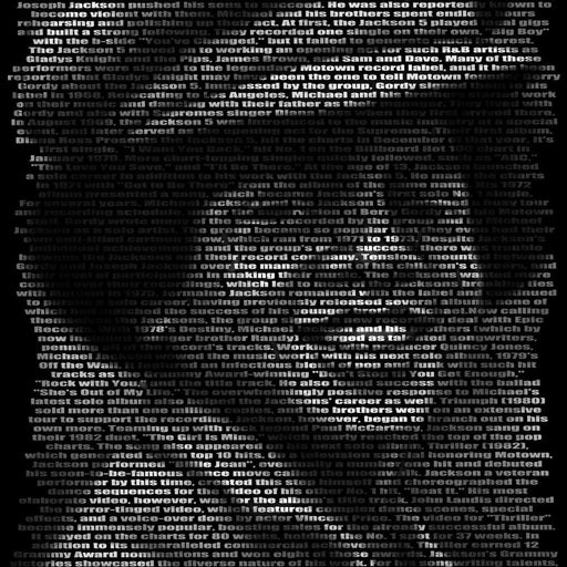 Michael Jackson's Biography Tribute - Ben Heine Canvas Print