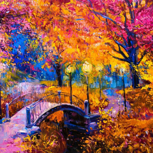 Autumn Pastel - Canvas Print - beautiful wall art of a soft pastel painting of autumn - this canvas art is perfect for decorating your room and office | NicheCanvas