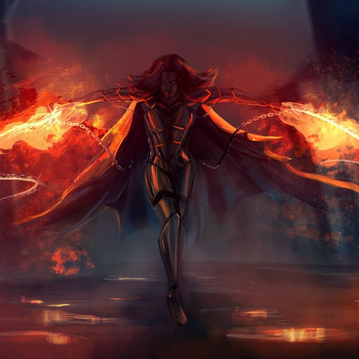 Fire Succubus Canvas Print