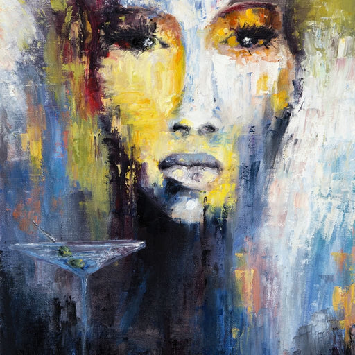 Martini Portrait Canvas Print