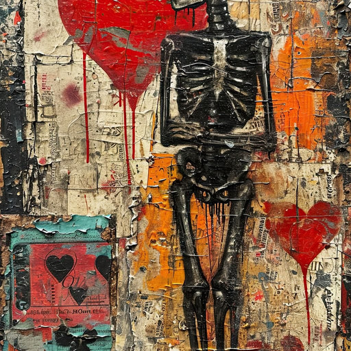Romantic Skeleton 1 - Raven Blackwood Canvas Print