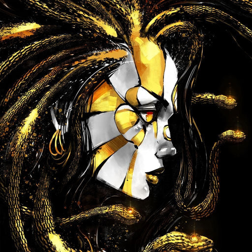 Golden Medusa Canvas Print