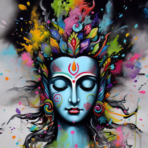 Heavenly Shiva Canvas Print