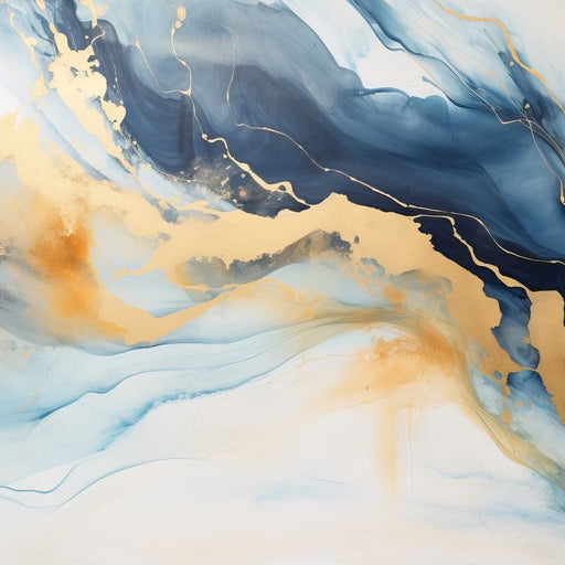 Golden Breeze Over Indigo Sea Canvas Print