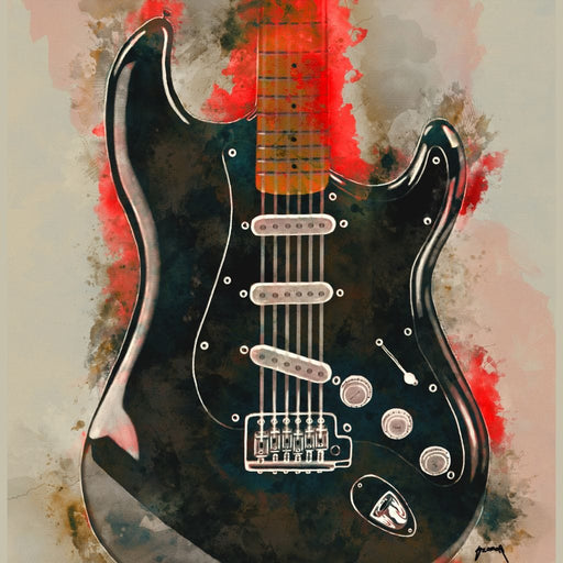 David Gilmour's Guitar - Abraham Szomor Canvas Print