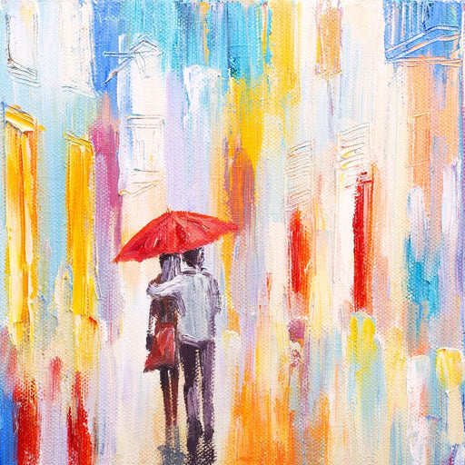 Romantic Rain Canvas Print