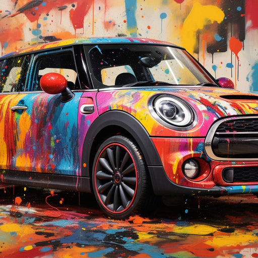 Mini Coop - RiderArt Canvas Print