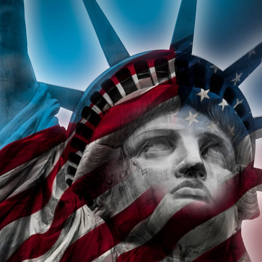 Patriotic Statue of Liberty Canvas Print