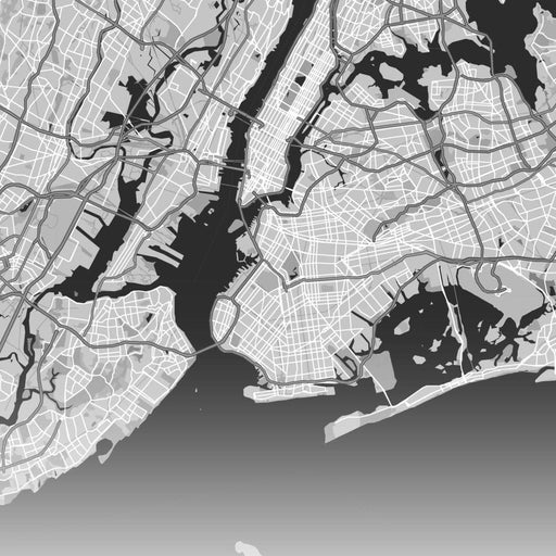 Map of New York City, USA Canvas Print