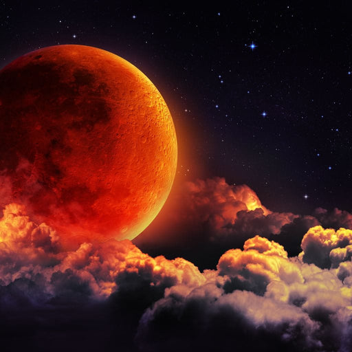 Red Moon Canvas Print