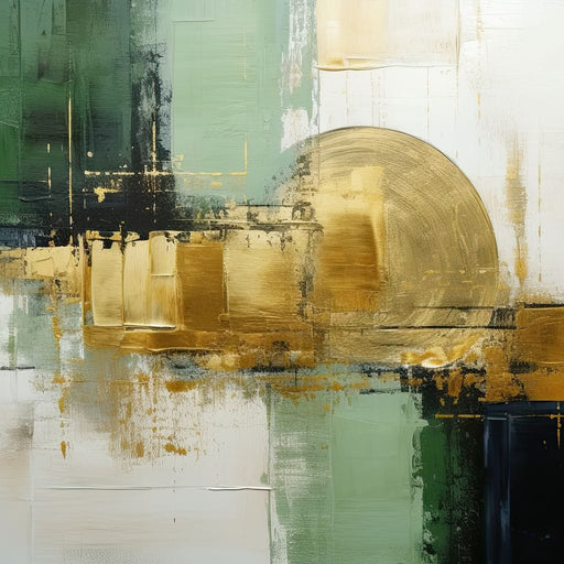 Verdant Gold Horizon Canvas Print