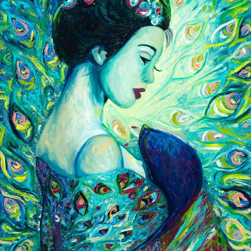 Silk Peafowl - Chiara Magni Canvas Print