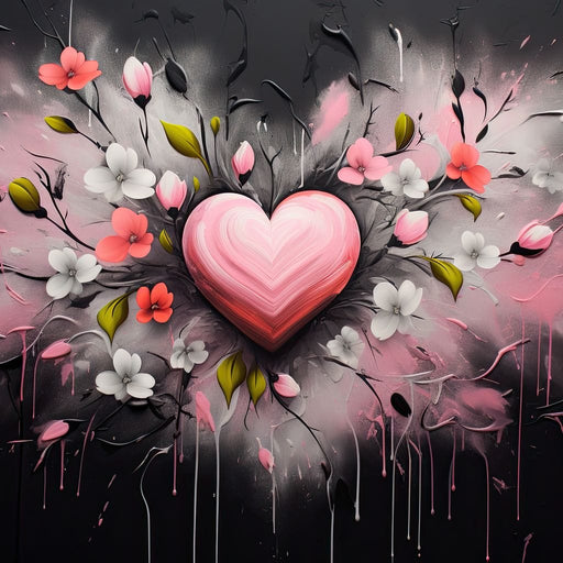 Embracing Petal Heartbeat Canvas Print