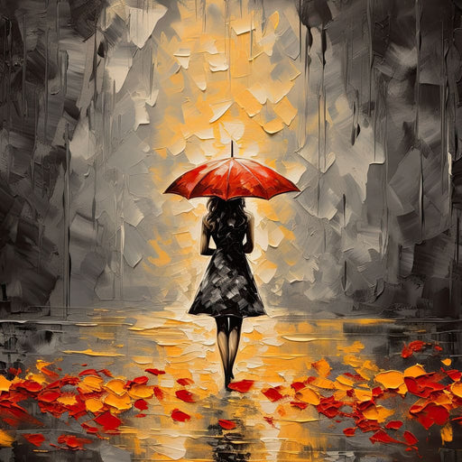 Autumn Rain Melancholy Canvas Print