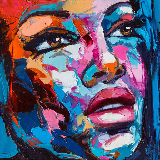 Violet Portrait Canvas Print