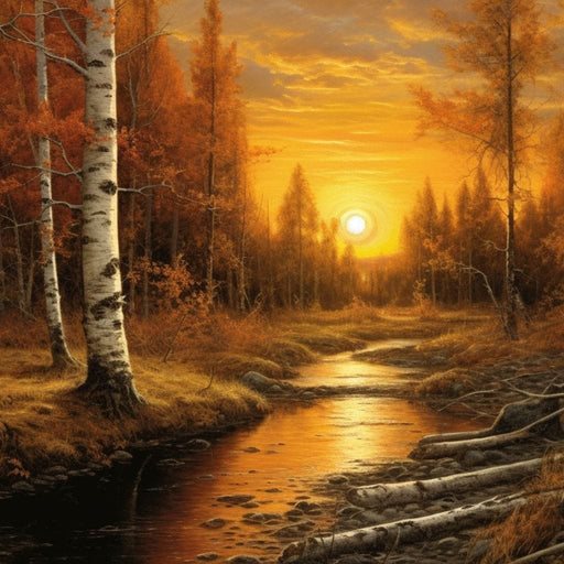 Silver Birch Forest Canvas Print