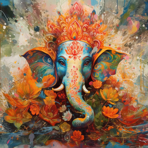 Ganesha's Grace Canvas Print