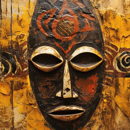 Tribal Mask 11 - Sakeem Gibbs - Canvas Print