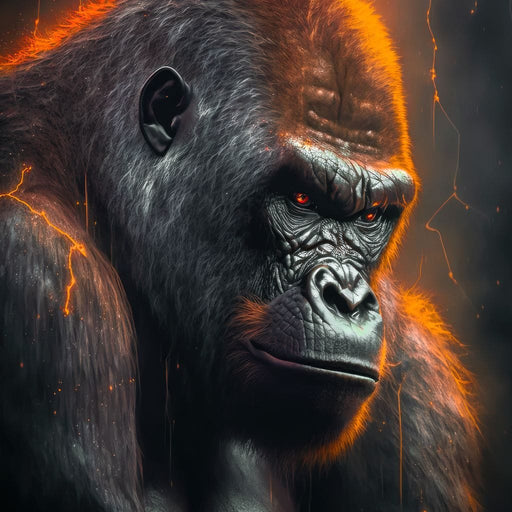 Gorilla Thunder - Zenzdesign Canvas Print